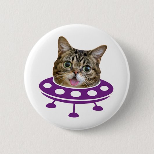 スペースキャット 缶バッジ (正面)
