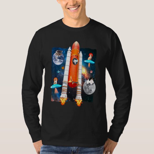 スペースキャット Tシャツ (正面)