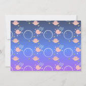 スペースギャラクシー小惑星誕生日 招待状 (裏面)