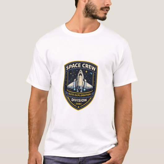 スペースクルー探査部門メンズTシャツ Tシャツ (正面)