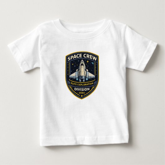 スペースクルー探検部ベビーTシャツ ベビーTシャツ (正面)