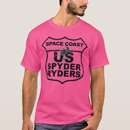 スペースコースト支部 - ロゴ 透明 Tシャツ (正面)