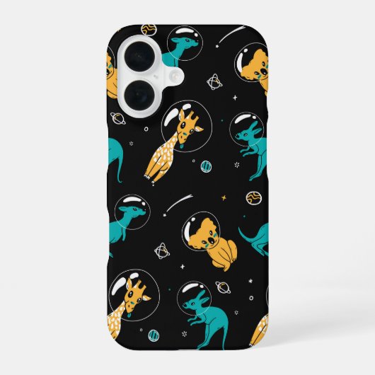 スペースサファリ iPhone 16ケース (裏面)
