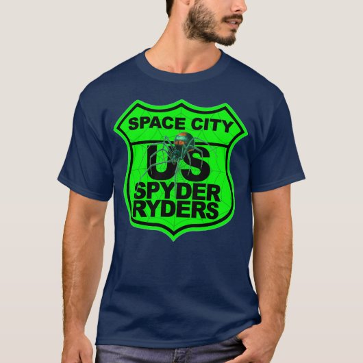 スペースシティチャプター - ロゴ セーフティグリーン Tシャツ (正面)