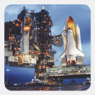 スペースシャトルのステッカー スクエアシール