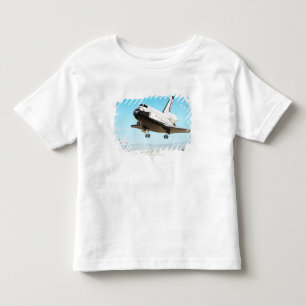 スペースシャトルのデジタルイラストレーション トドラーTシャツ