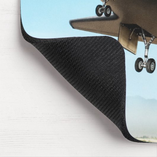 スペースシャトルのデジタルイラストレーション マウスパッド (コーナー)