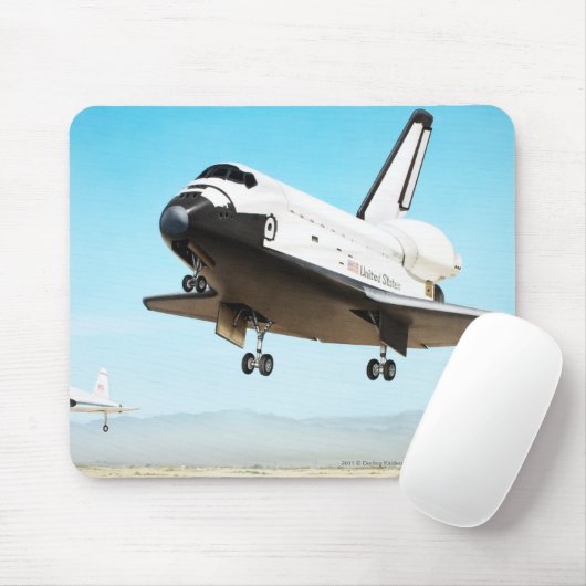 スペースシャトルのデジタルイラストレーション マウスパッド (マウス)