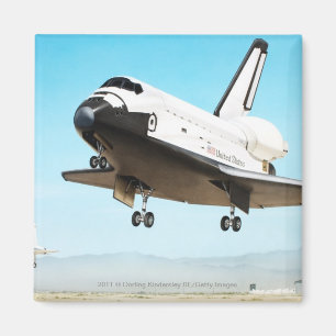 スペースシャトルのデジタルイラストレーション マグネット