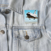 スペースシャトルのデジタルイラストレーション 缶バッジ (インサイチュ)