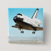 スペースシャトルのデジタルイラストレーション 缶バッジ (正面)