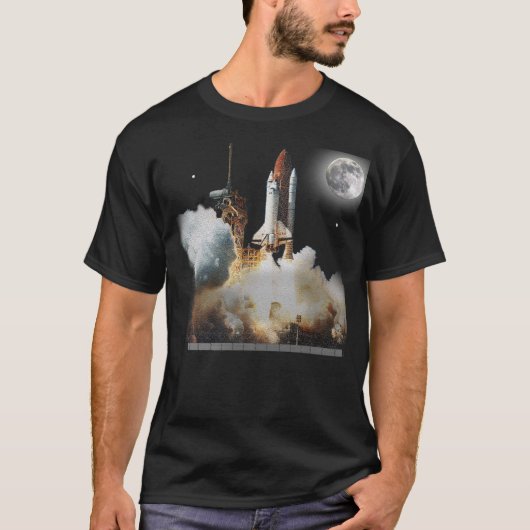 スペースシャトルの打ち上げ Tシャツ (正面)