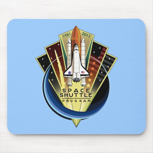 スペースシャトルの記念するマウスマット マウスパッド (正面)