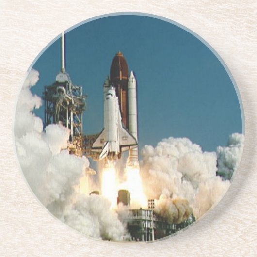 スペースシャトルの進水- NASAロケットの写真 コースター (正面)