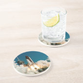 スペースシャトルの進水- NASAロケットの写真 コースター (側面)