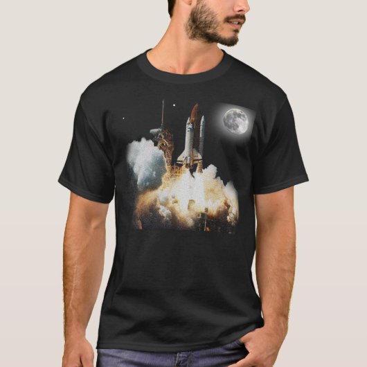 スペースシャトルの離昇 Tシャツ (正面)