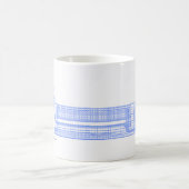 スペースシャトルの青写真 コーヒーマグカップ (中央)