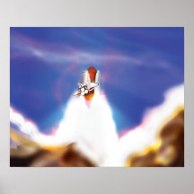 スペースシャトル打ち上げイラスト