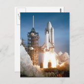 スペースシャトル打ち上げ ポストカード (正面/裏面)