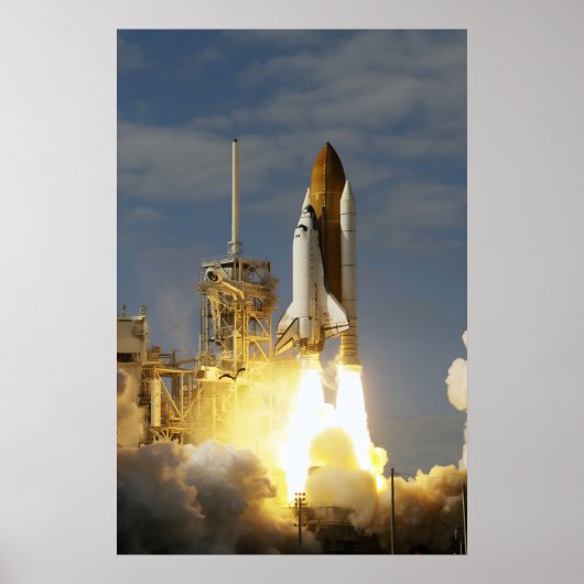 スペースシャトル・アトランティス打ち上げポスター NASA STS-122 ポスター (正面)