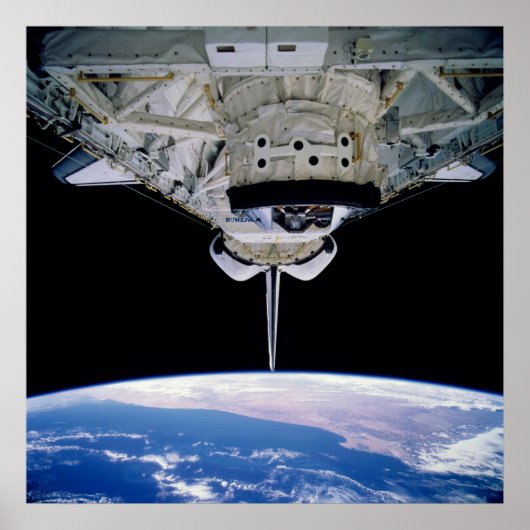 スペースシャトル「アトランティス」から宇宙の視点 ポスター (正面)