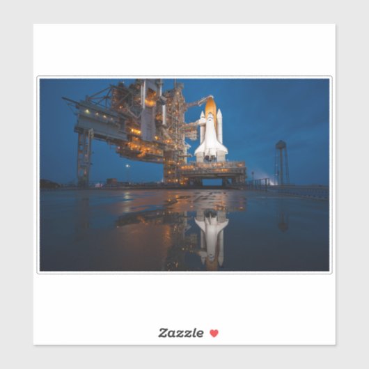 スペースシャトル・アトランティス 打ち上げ時の青空 シール (シート)