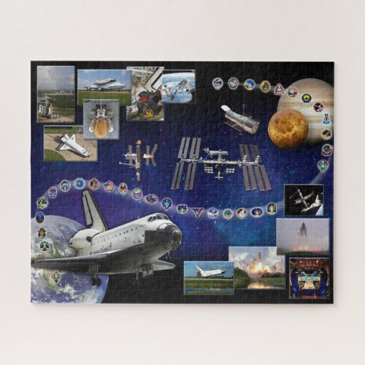 スペースシャトル・アトランティス 追悼 ジグソーパズル (横)