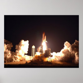 スペースシャトル・エンデバー夜間打ち上げ ポスター