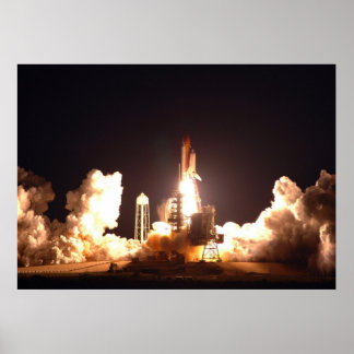 スペースシャトル・エンデバー夜間打ち上げ ポスター