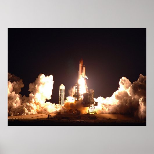 スペースシャトル・エンデバー夜間打ち上げ ポスター (正面)