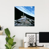 スペースシャトル「エンデバー宇宙」からの地球の見解 ポスター (ホームオフィス)