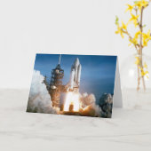 "スペースシャトル"カード カード (黄色い花)