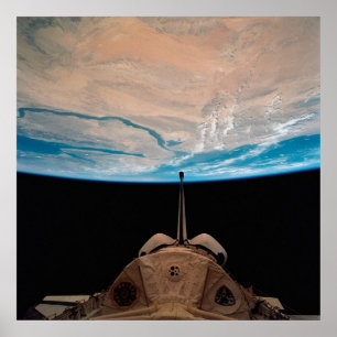 スペースシャトル・コロンビア宇宙からの地球の眺め ポスター