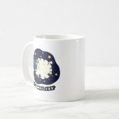スペースシープ 宇宙飛行士 おもしろダジャレ コーヒーマグカップ (正面左)