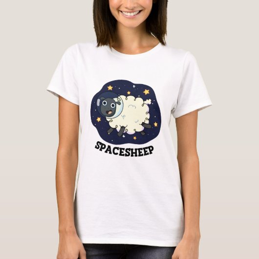 スペースシープ 宇宙飛行士 おもしろダジャレ Tシャツ (正面)