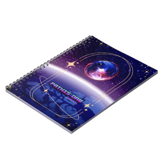スペーステーマPathis Orbノートブックジャーナル ノートブック (左側)