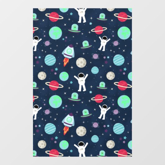 スペースパターンイラスト ウィンドウサイン (シート)