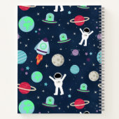 スペースパターンイラスト ノートブック (裏面)