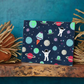 スペースパターンイラスト フォトプラーク (側面)