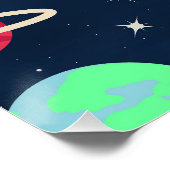 スペースパターンイラスト ポスター (コーナー)