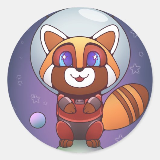 スペースパンダのチッピー! ラウンドシール (正面)