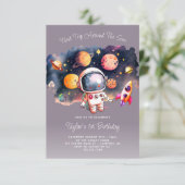 スペースパーティー ファーストトリップアラウンドザサン パープル 招待状 (スタンド正面)