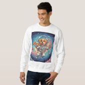 スペースピザパーティー 宇宙猫 Tシャツ (正面フル)