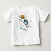 スペースベクトルのTシャツデザインと赤ちゃんの傾向 | ベビーTシャツ (正面)