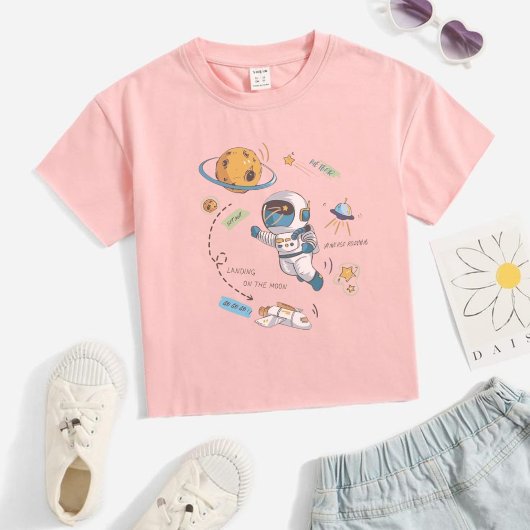 スペースベクトルのTシャツデザインと赤ちゃんの傾向 | ベビーTシャツ