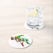 スペースホークが地球の少女を救う ラウンドペーパーコースター (インサイチュ)