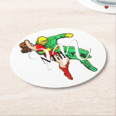 スペースホークが地球の少女を救う ラウンドペーパーコースター (アングル)