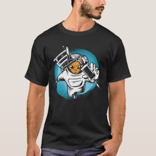 スペースマンエイリアンタトゥースト Tシャツ