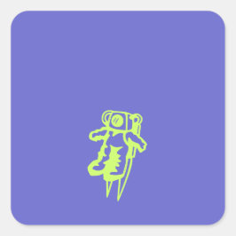 スペースマンステッカー スクエアシール