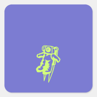 スペースマンステッカー スクエアシール